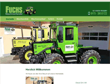 Tablet Screenshot of fuchs-maschinen.de